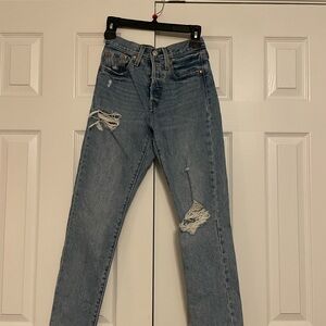 Levi's Blue Straight Leg Women's Jeans